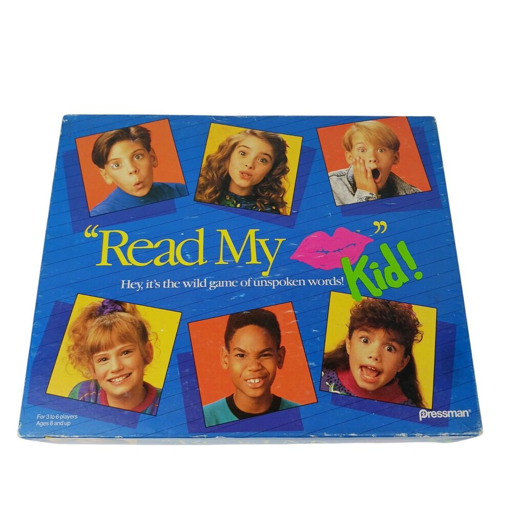 Vintage "Read My Lips Kid!"  Board Game by Pressman 1991